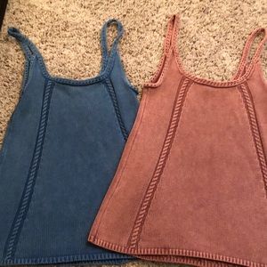 Knit sweater tanks (2)